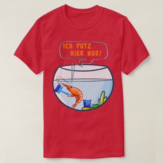 エビおもしろいの予防 Tシャツ (デザイン正面)