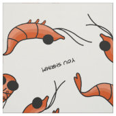 エビおもしろい生地 ファブリック (見本)