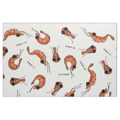 エビおもしろい生地 ファブリック (ファットクウォーター)