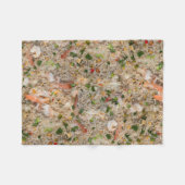 エビが付いているチャーハン フリースブランケット (正面(横))