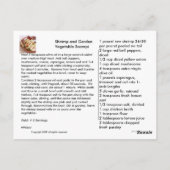 エビとガーデンベジタブルスキャンプ ポストカード (裏面)