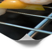 エビとコショウのグリルと串焼きスウェーデン。 ポスター (角)