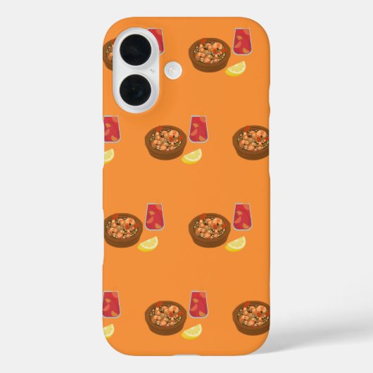 エビとサングリア Case-Mate iPhoneケース (裏面)