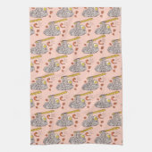 エビと卵の麺のキッチンタオル キッチンタオル (縦)