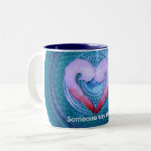 エビと言う人 ツートーンマグカップ (正面左)