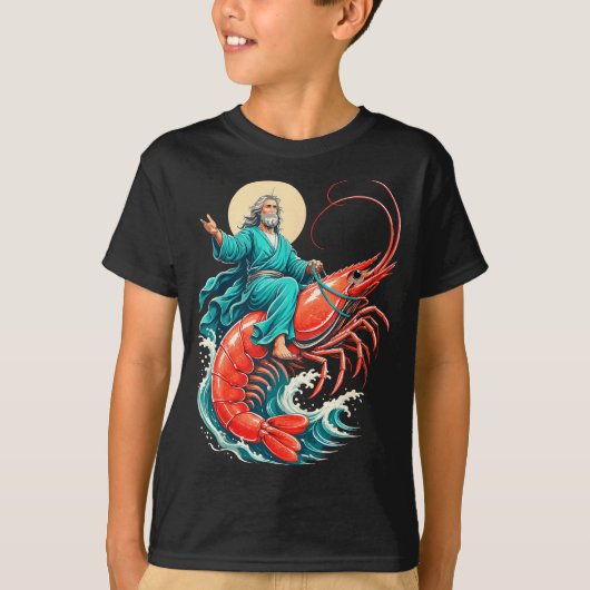 エビのイエス様 Tシャツ (正面)