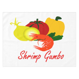 エビのオクラ テーブルクロス