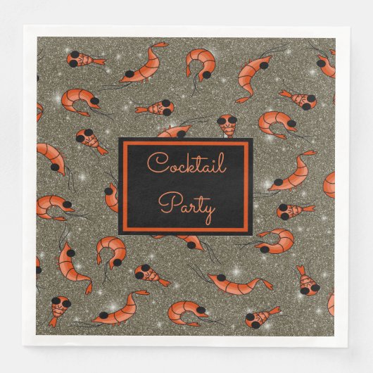 エビのカクテルパーティーザプレイスナプキンス (正面)