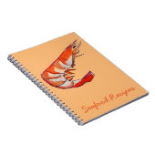 エビのシーフードキッチアート ノートブック (右側)