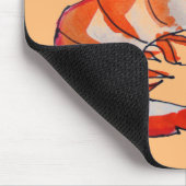 エビのシーフードキッチアート マウスパッド (コーナー)