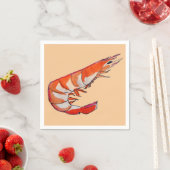 エビのシーフードディナーパーティー スタンダードカクテルナプキン (インサイチュ)