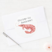 エビのステッ素晴らしカー ラウンドシール (封筒)