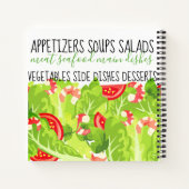 エビのトマトサラダパーソナライズされたレシピ料理本 ノートブック (裏面)