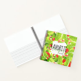 エビのトマトサラダパーソナライズされたレシピ料理本 ノートブック