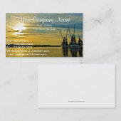 エビのボートのトロール船の名刺 名刺 (正面/裏面)