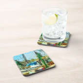 エビのボートドッキング抽象芸術印象派.jpg コースター (右側)