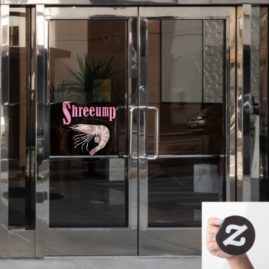 エビの切り株 ウィンドウサイン (オフィスドア)