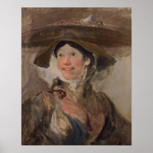 エビの女の子、c.1745 ポスター