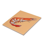 エビの海産物キッチュアート タイル (側面)