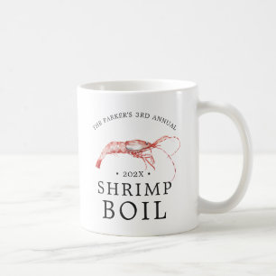 エビの煮汁 魚介類をテーマにしたパーティー イベント コーヒーマグカップ