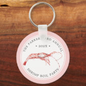 エビの煮沸 |シーフードをテーマにした キーホルダー (正面)