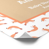 エビの赤ちゃんシャワーへようこそ ポスター (角)