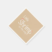 エビの赤ちゃんシャワー スタンダードカクテルナプキン (角)