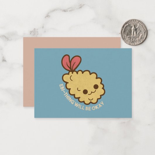 エビの魔法で大丈夫 ノートカード (正面/裏面インサイチュ)