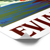 エビアンフランスヴィンテージ旅行 ポスター (角)