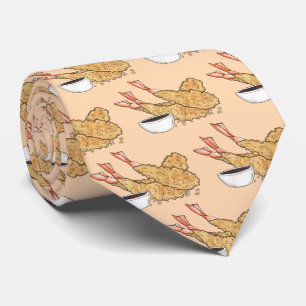 エビエビえび天日本のぷら料理 ネクタイ