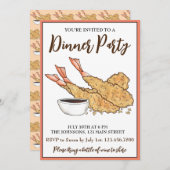 エビエビえび天日本のぷら料理 招待状 (正面/裏面)