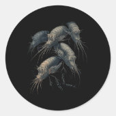 エビエビのカクテルグラス ラウンドシール (正面)