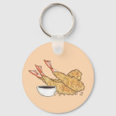 エビエビ天ぷら日本の食品店 キーホルダー (正面)