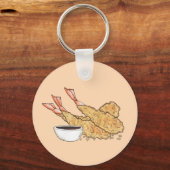 エビエビ天ぷら日本の食品店 キーホルダー (正面)