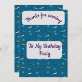 エビサンキューカード 招待状 (正面/裏面)