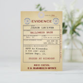 エビデンスラベルハロウィン不気味ユーモア風変わり価値 招待状 (スタンド正面)
