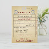 エビデンスラベルハロウィン不気味ユーモア風変わり価値 招待状 (スタンド正面)