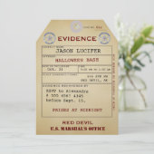 エビデンスラベルハロウィン不気味ユーモア風変わり価値 招待状 (スタンド正面)