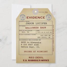 エビデンスラベルハロウィン不気味ユーモア風変わり価値 招待状
