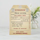 エビデンスラベルハロウィン不気味ユーモア風変わり価値 招待状 (スタンド正面)