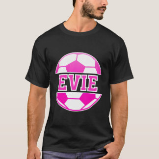 エビネームサッカー遊スポーツファンボール Tシャツ