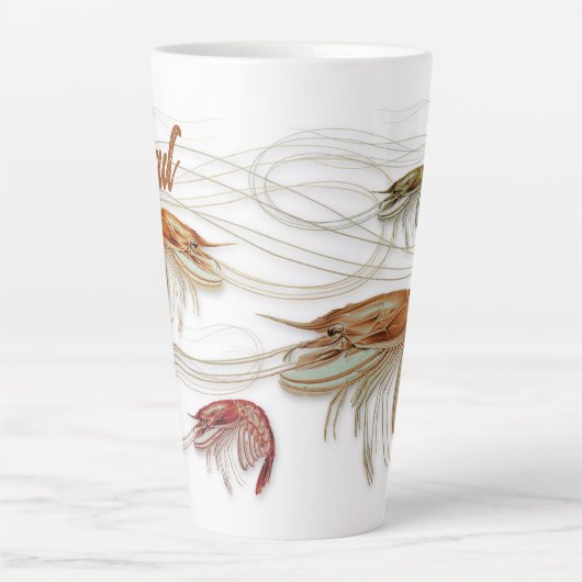 エビファミリートールラテマグカップ カフェラテマグ (正面)