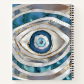 エビルアイミネラル質感と金ゴールド ノートブック (裏面)