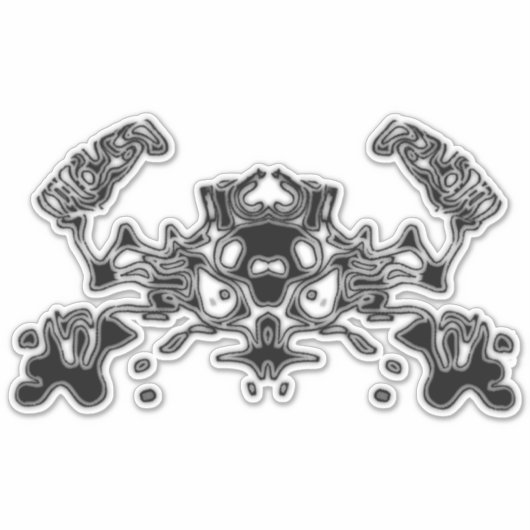 エビルカニ6 シール (正面)