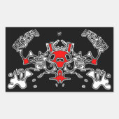 エビルカニ7 長方形シール (正面)