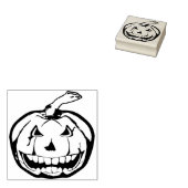 エビルカボチャイラストレーションアートスタンプ ラバースタンプ (押印)