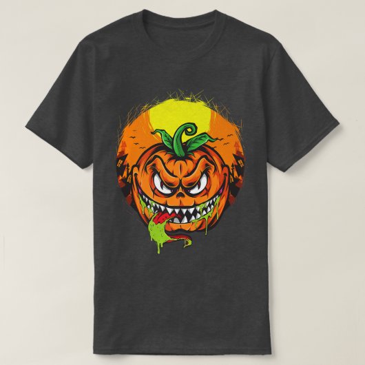 エビルカボチャ服秋秋 Tシャツ (デザイン正面)