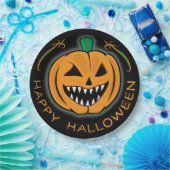 エビルカボチャ ペーパープレート (パーティー)