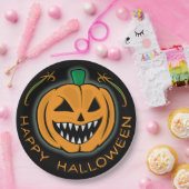 エビルカボチャ ペーパープレート (パーティー)