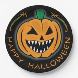 エビルカボチャ ペーパープレート